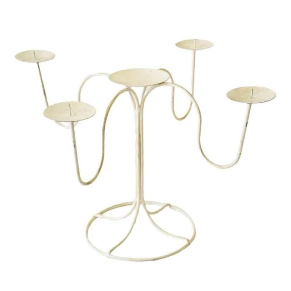 CANDELABRO FERRO S.MALO4F C/CHIODO BIANCO CANDELABRO FERRO S.MALO4F C/CHIODO BIANCO