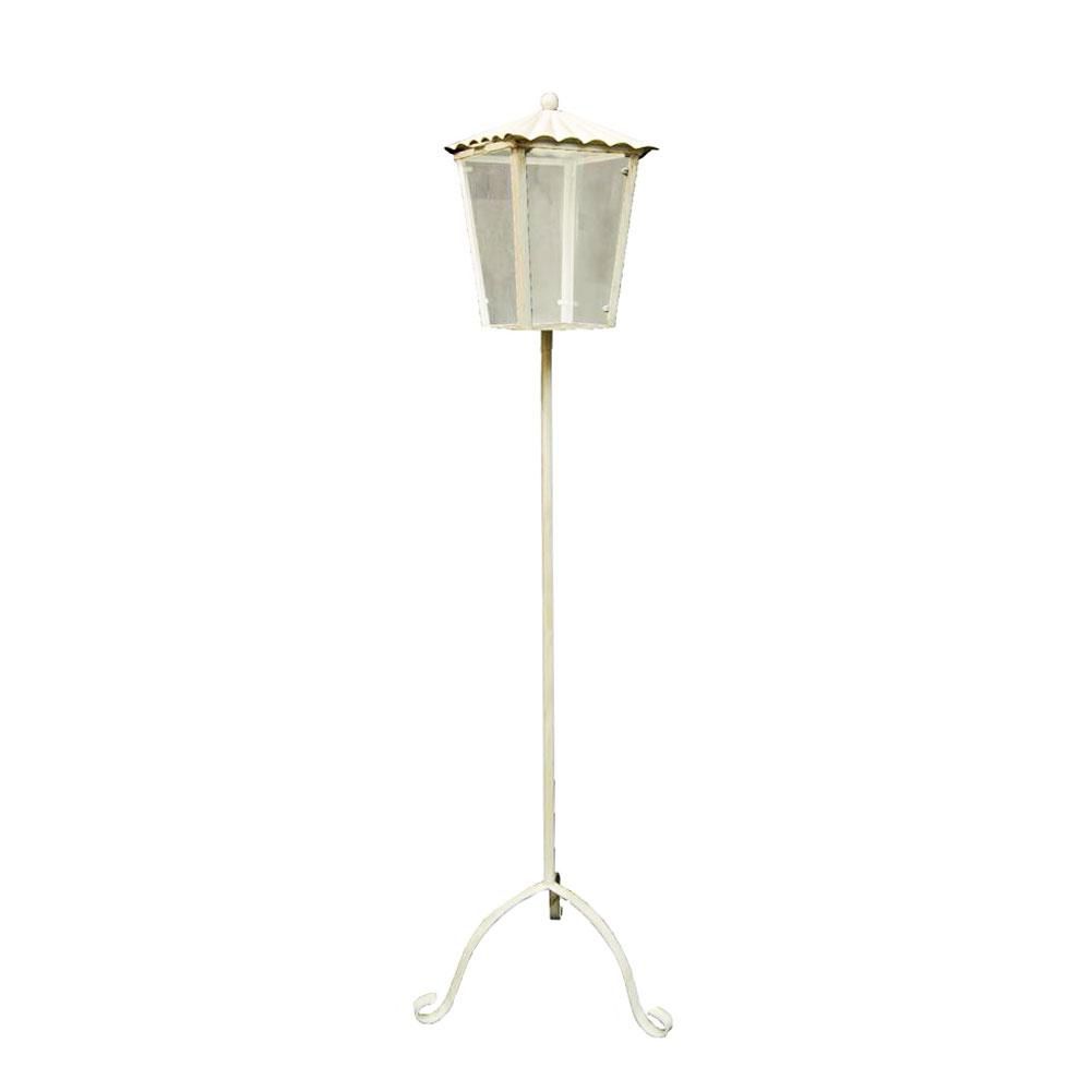 LANTERNA TERRA FERRO LIGHT H.150 C/VETRO BIANCO LANTERNA TERRA FERRO LIGHT H.150 C/VETRO BIANCO