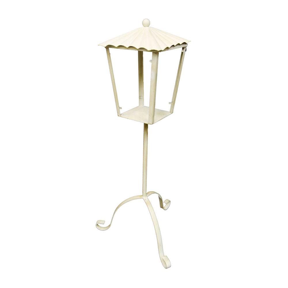 LANTERNA TERRA FERRO LIGHT H.90 C/VETRO BIANCO LANTERNA TERRA FERRO LIGHT H.90 C/VETRO BIANCO