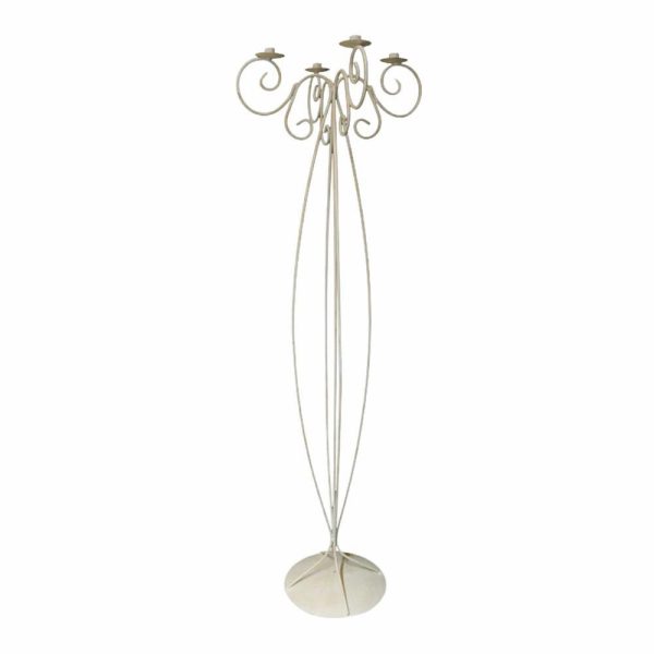 CANDELABRO DA TERRA H.150 CM -HANAMY- METALLO BIANCO CANDELABRO DA TERRA H.150 CM -HANAMY- METALLO BIANCO