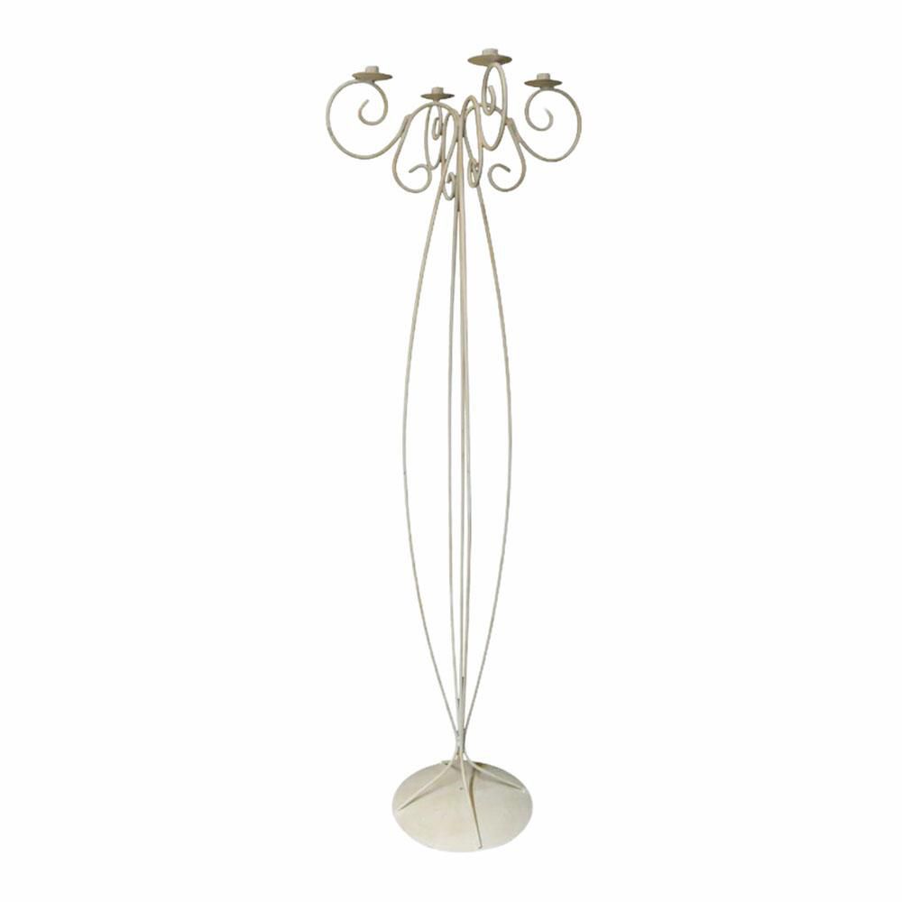 CANDELABRO DA TERRA H.150 CM -HANAMY- METALLO BIANCO CANDELABRO DA TERRA H.150 CM -HANAMY- METALLO BIANCO
