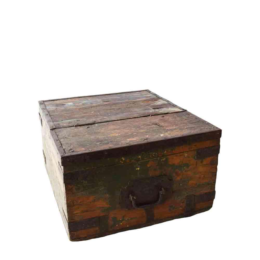 BAULE LEGNO 60X83,5 CM H.53,5 CM -VINTAGE- BAULE LEGNO 60X83,5 CM H.53,5 CM -VINTAGE-