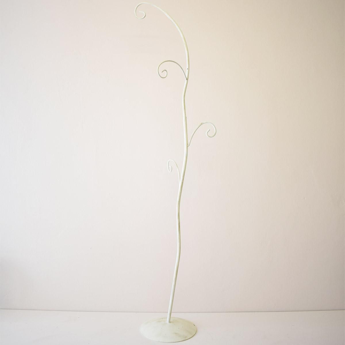 PORTALANTERNE FERRO PATRICK 4 RICCIOLI H200 BIANCO