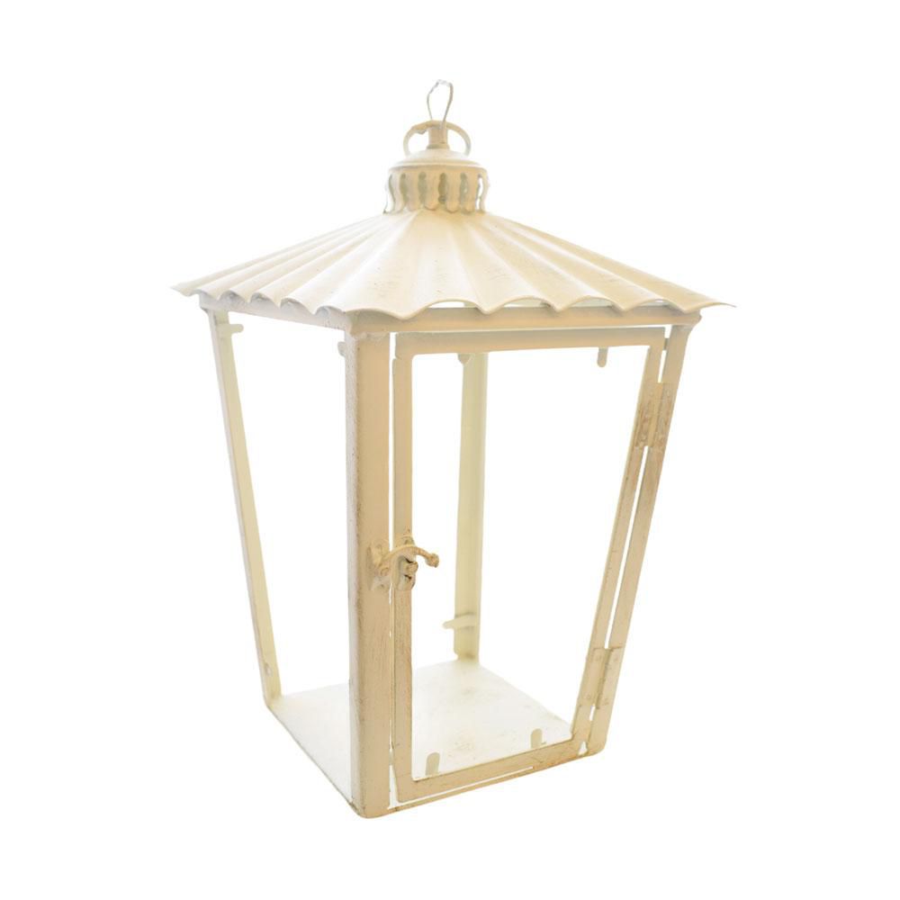 LANTERNA FERRO SOSPENSIONE GANCIO BIANCO LANTERNA FERRO SOSPENSIONE GANCIO BIANCO