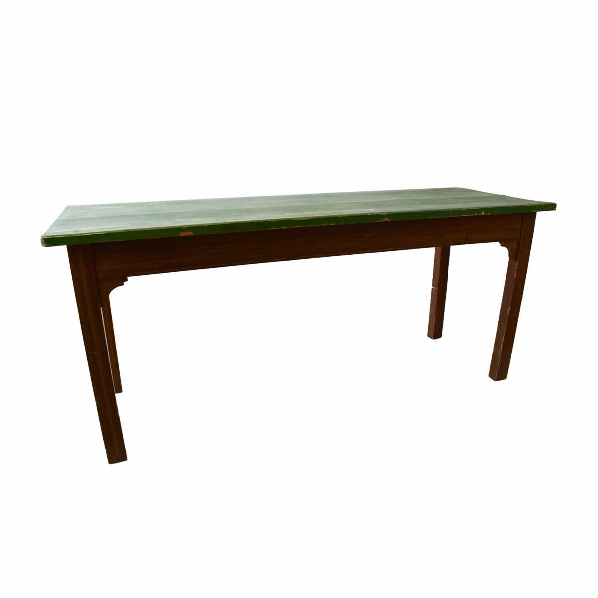 TAVOLO LEGNO RETTANGOLARE 63X180 CM H.79 CM -VINTAGE- VERDE TAVOLO LEGNO RETTANGOLARE 63X180 CM H.79 CM -VINTAGE- VERDE