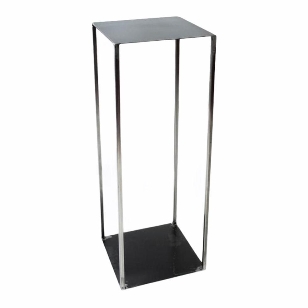 ALZATA FERRO BASE QUADRATA 38X38 CM H.110 CM ANTRACITE