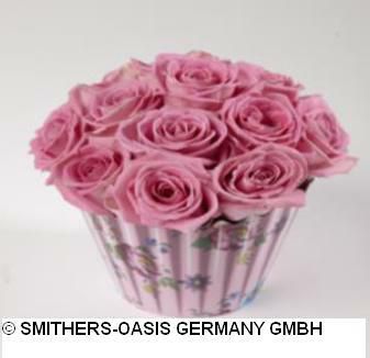 CUPCAKES SPUGNA D.8 CM CONF.PZ.6 FLOREALE ROSA OASIS
