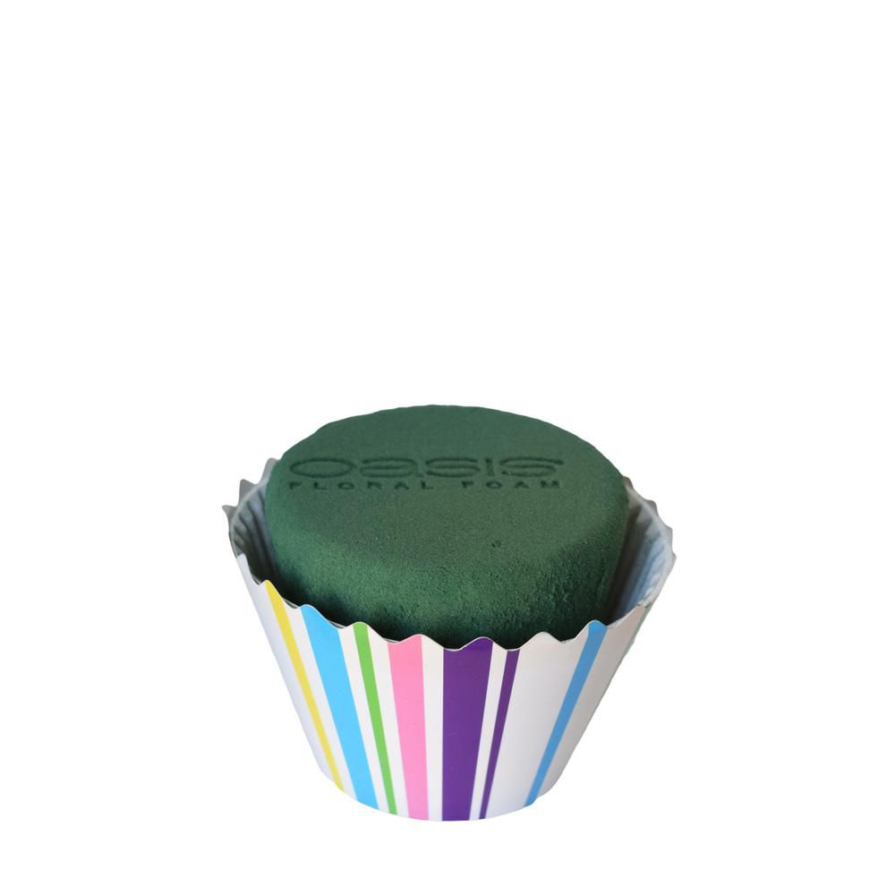 CUPCAKES SPUGNA D.8 CM CONF.PZ.6 RIGHE TINTE FORTI OASIS