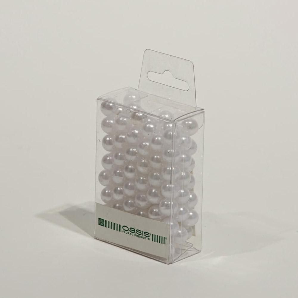 PERLINE ORNAMENTALI D.1CM CONF.PZ.120 BIANCO