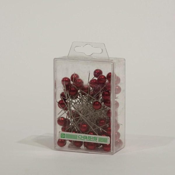 CORSAGE PINS OASIS D.1 CM CONF.PZ.72 ROSSO CORSAGE PINS OASIS D.1 CM CONF.PZ.72 ROSSO