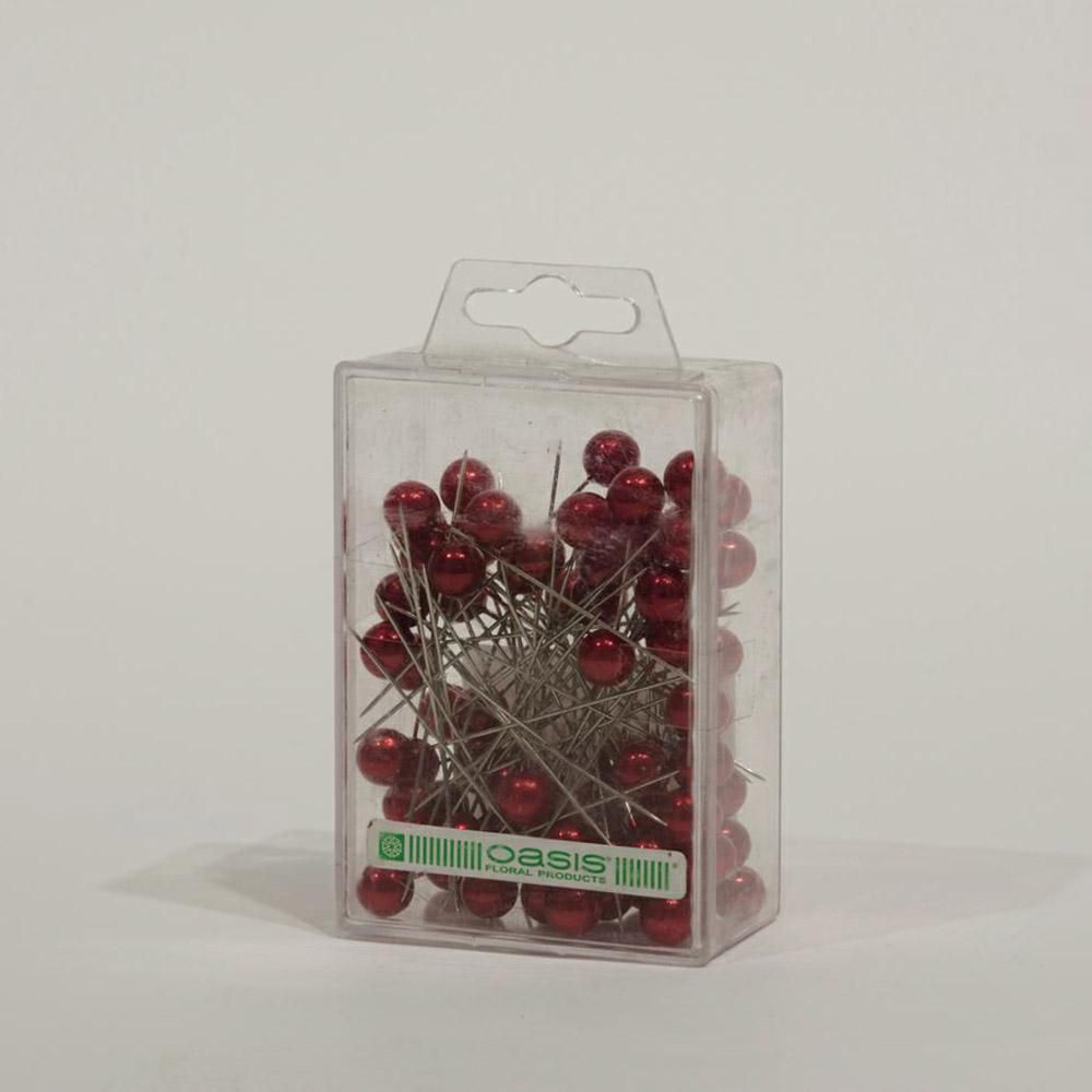 CORSAGE PINS OASIS D.1 CM CONF.PZ.72 ROSSO CORSAGE PINS OASIS D.1 CM CONF.PZ.72 ROSSO