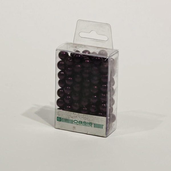 PERLINE ORNAMENTALI D.1CM CONF.PZ.120 AUBERGINE PERLINE ORNAMENTALI D.1CM CONF.PZ.120 AUBERGINE