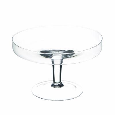 ALZATA VETRO D.26 H.14 CM TRASPARENTE