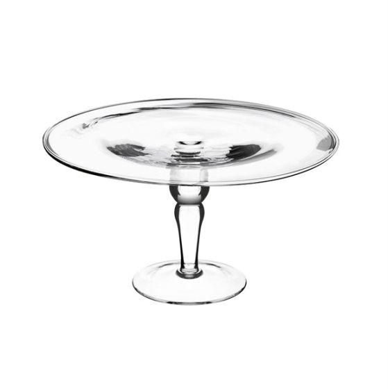 ALZATA VETRO S/BORDO D.32 H.18 CM ALZATA VETRO S/BORDO D.32 H.18 CM