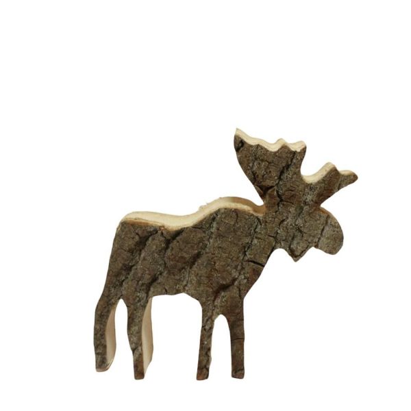 RENNA LEGNO/CORTECCIA 22X19 CM NATURALE RENNA LEGNO/CORTECCIA 22X19 CM NATURALE