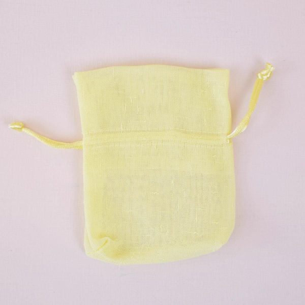 SACCHETTO LINO 9X12 PZ10 GIALLO SZ SACCHETTO LINO 9X12 PZ10 GIALLO SZ