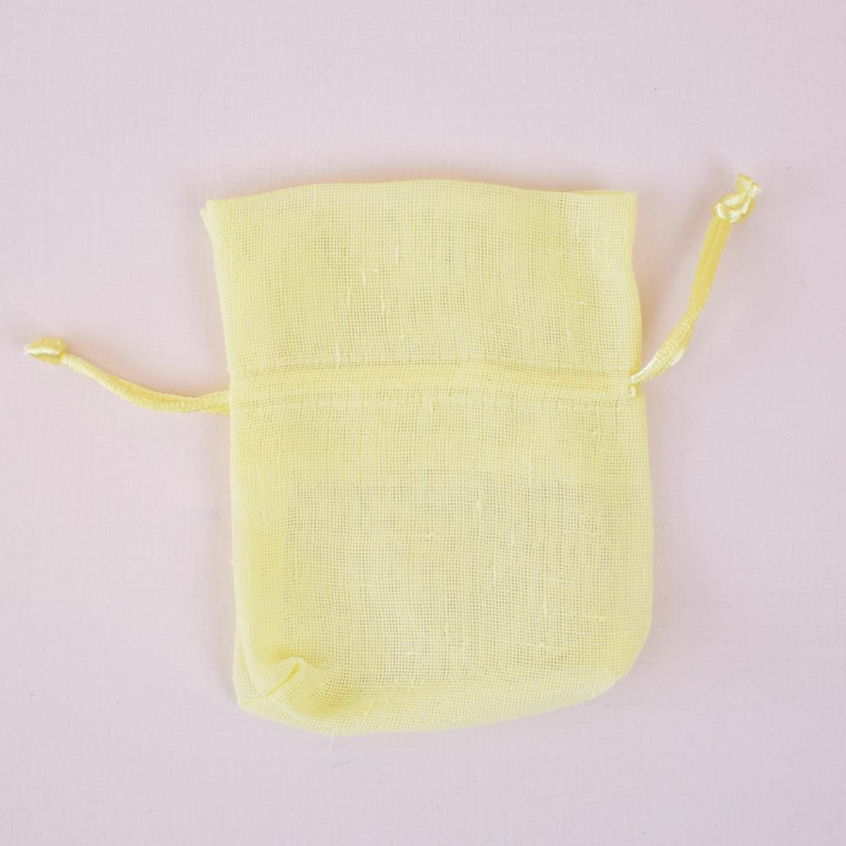 SACCHETTO LINO 9X12 PZ10 GIALLO SZ