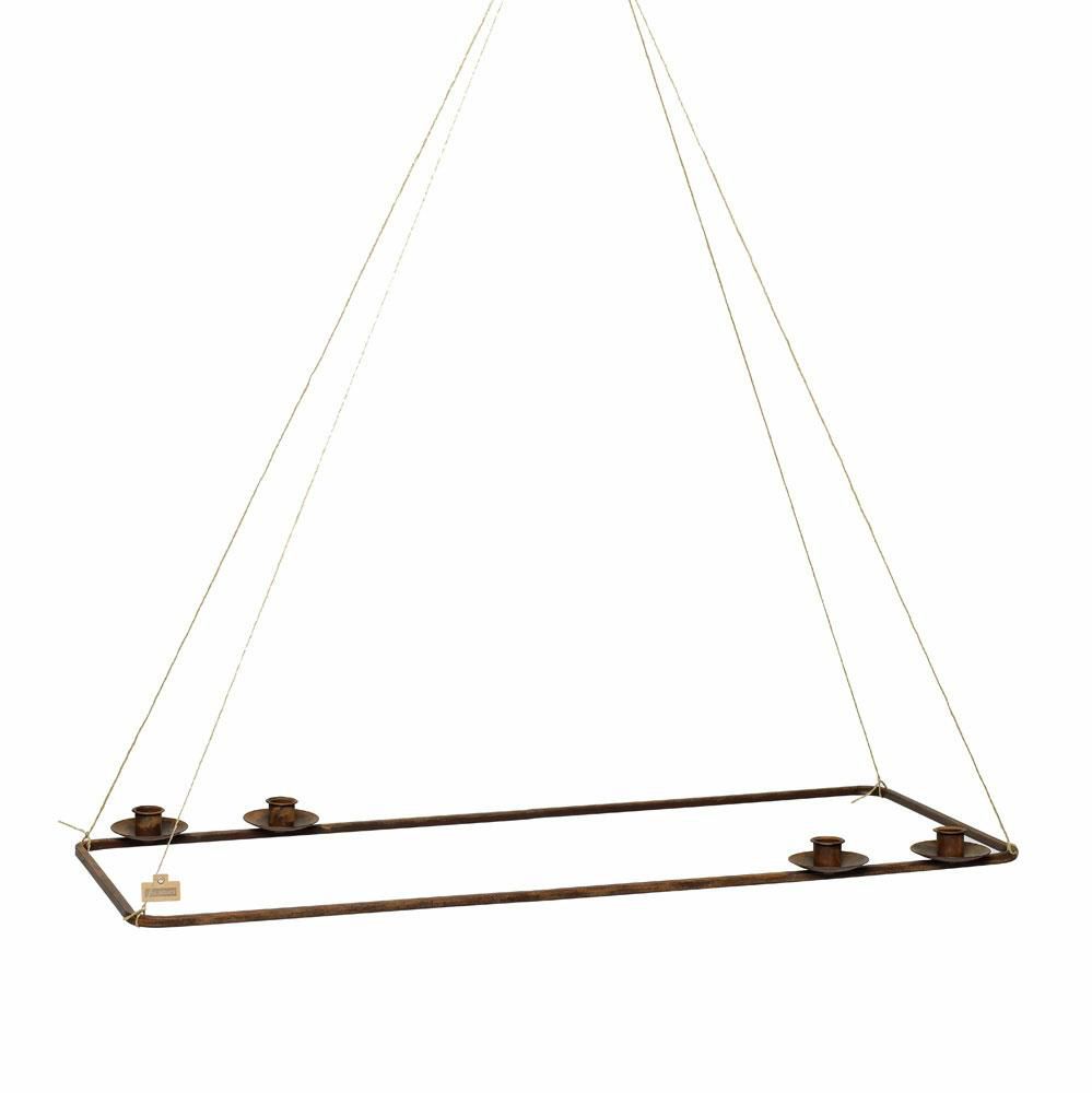 CANDELABRO FERRO RUGGINE 80X30 CM RUGGINE CANDELABRO FERRO RUGGINE 80X30 CM RUGGINE