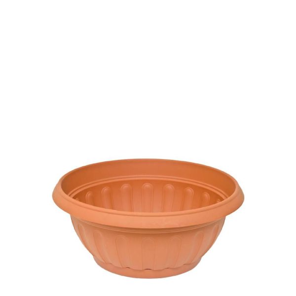 CIOTOLA PLASTICA FENICETONDA C/S. D.20 CM H.10,3 CM TERRACOTTA CIOTOLA PLASTICA FENICETONDA C/S. D.20 CM H.10,3 CM TERRACOTTA