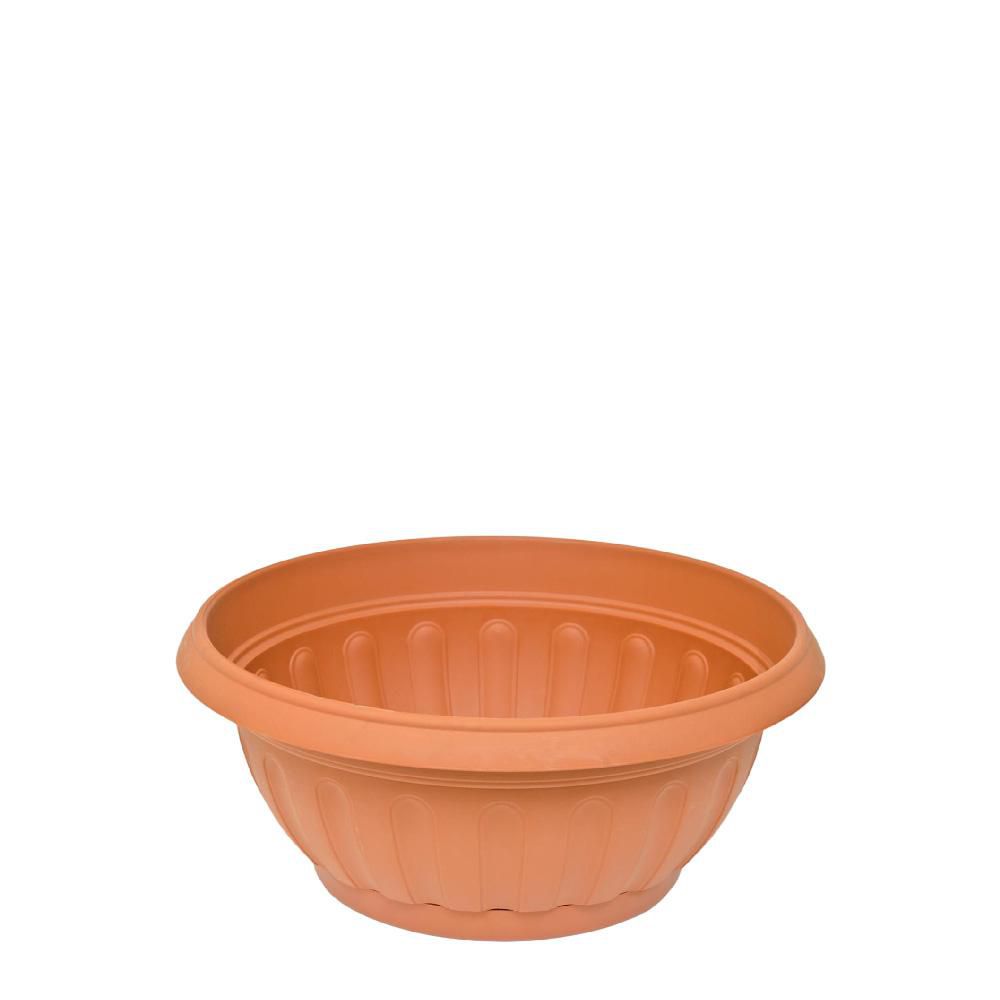 CIOTOLA PLASTICA FENICETONDA C/S. D.20 CM H.10,3 CM TERRACOTTA CIOTOLA PLASTICA FENICETONDA C/S. D.20 CM H.10,3 CM TERRACOTTA