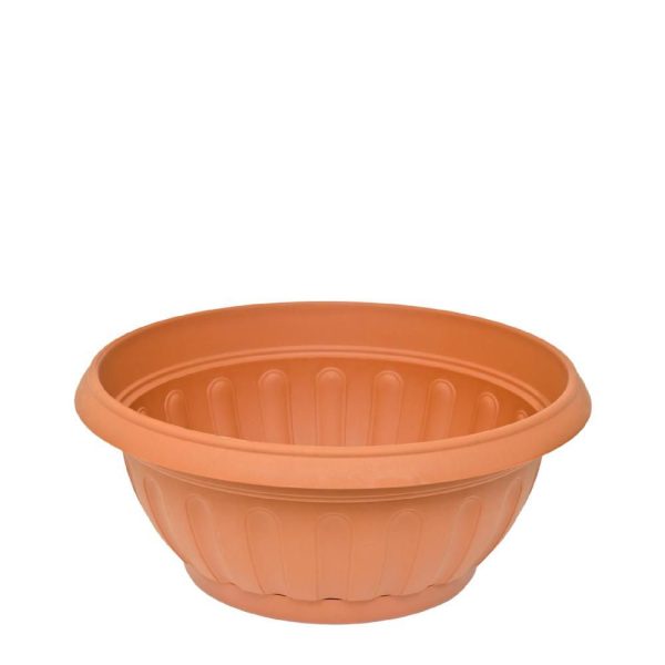CIOTOLA PLASTICA FENICETONDA C/S. D.25 CM H.12,9 CM TERRACOTTA CIOTOLA PLASTICA FENICETONDA C/S. D.25 CM H.12,9 CM TERRACOTTA