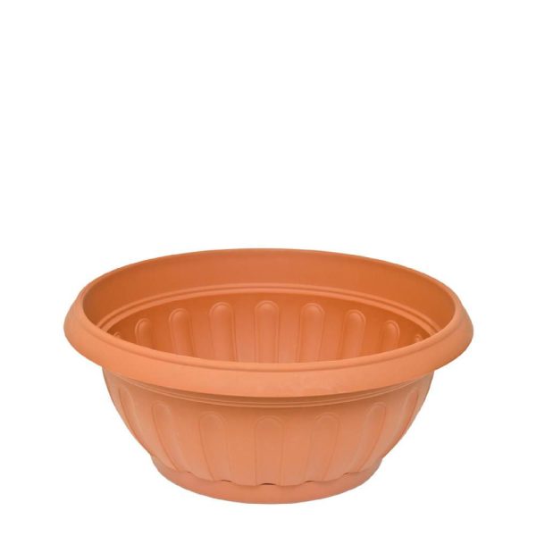 CIOTOLA PLASTICA FENICETONDA C/S. D.30 CM H.13,6 CM TERRACOTTA CIOTOLA PLASTICA FENICETONDA C/S. D.30 CM H.13,6 CM TERRACOTTA