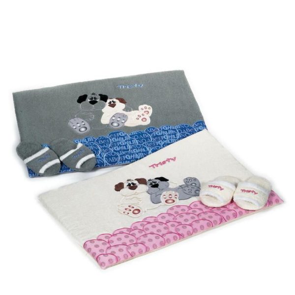 TAPPETINO C/CIABATTINE PELUCHE TRISTY