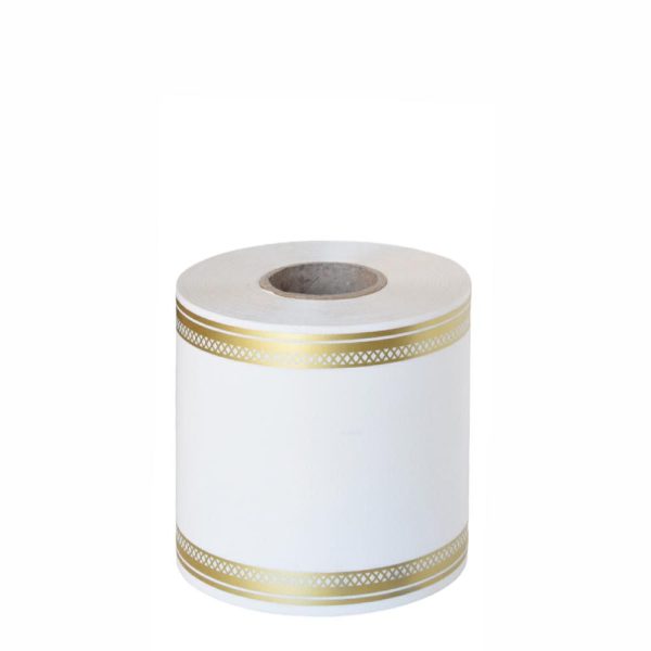 NASTRO CARTA FUNEBRE LAURO 100MM 50MT BIANCO NASTRO CARTA FUNEBRE LAURO 100MM 50MT BIANCO