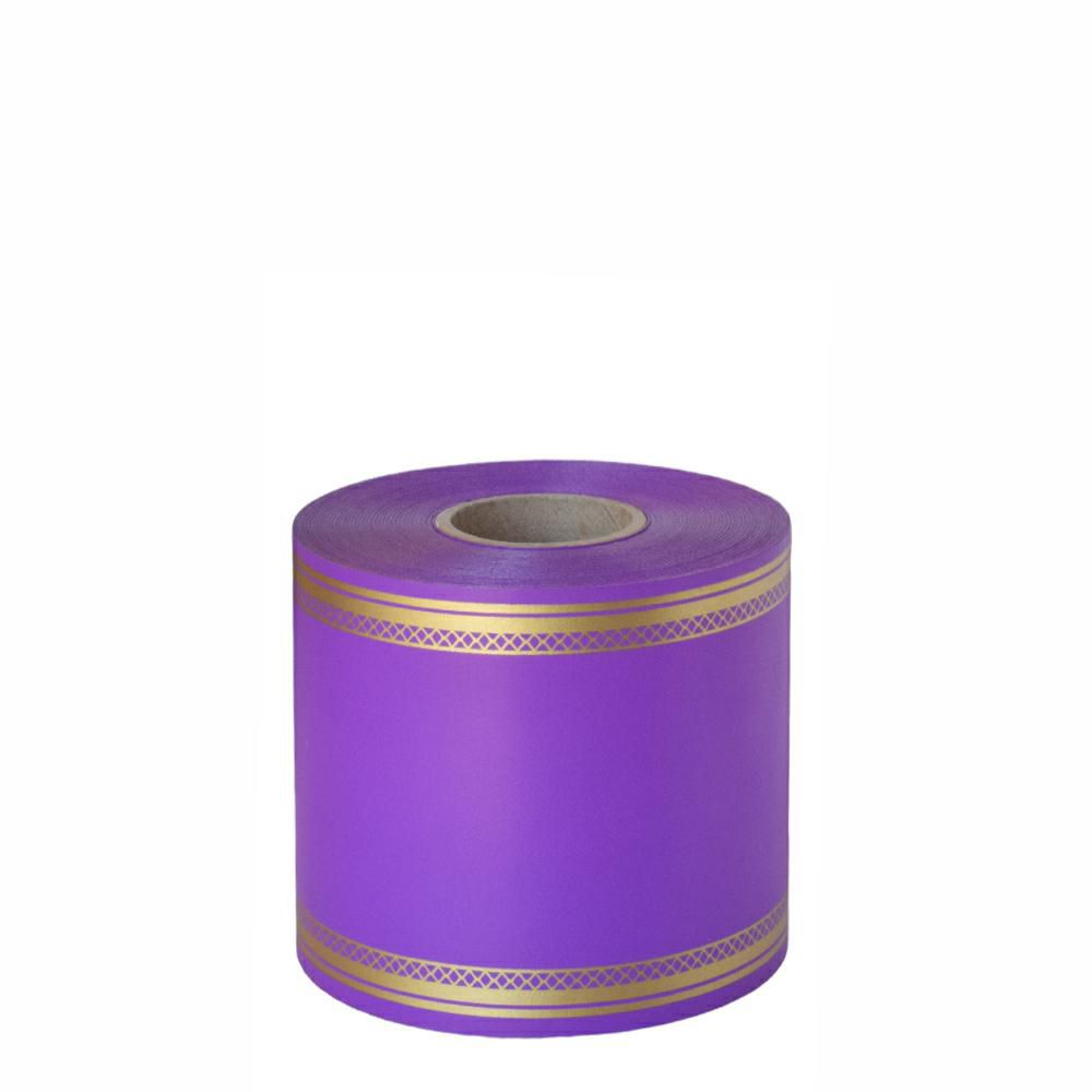 NASTRO CARTA FUNEBRE LAURO 75MM 50MT VIOLETTO 7MCA