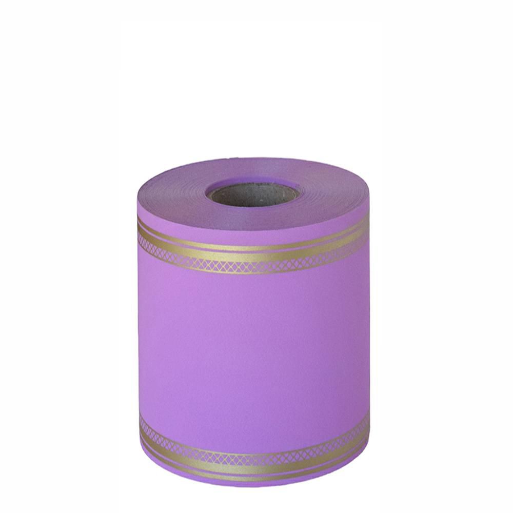 NASTRO CARTA FUNEBRE LAURO 120MM 50MT LILLA 15MC