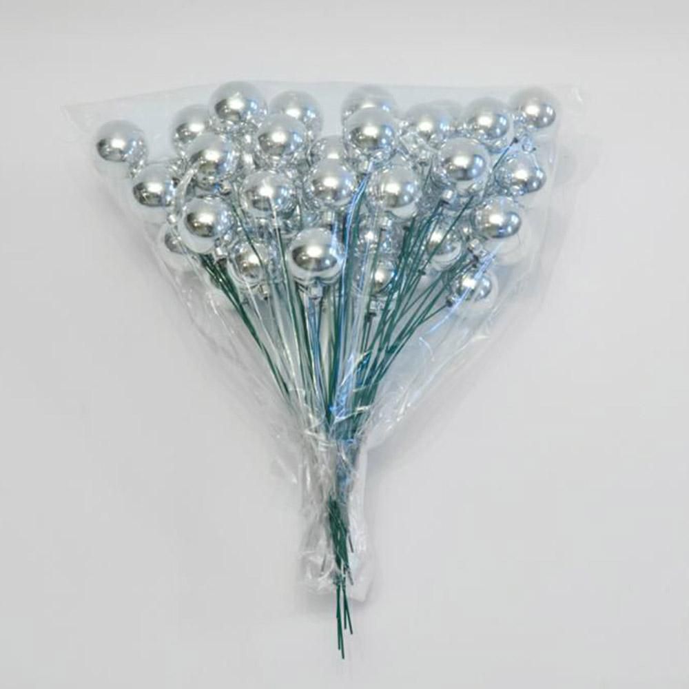 BACCHE D.2,4 CM CONF.PZ.50 ARGENTO