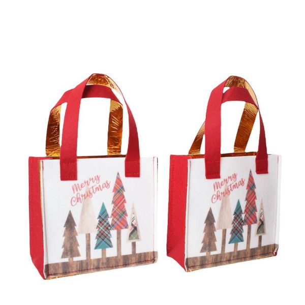 SET 2 SHOPPERS CUBE PANNO 15X14X7 CM BIANCO/ORO/ROSSO/VERDE SET 2 SHOPPERS CUBE PANNO 15X14X7 CM BIANCO/ORO/ROSSO/VERDE