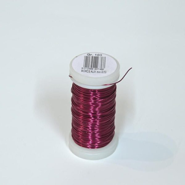 SPOLETTA D.0,5 MM CONF.GR.100 BORDEAUX SPOLETTA D.0,5 MM CONF.GR.100 BORDEAUX