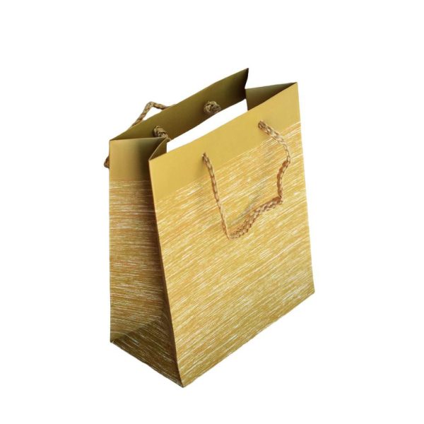 SHOPPERS CARTA MELANGE 16X19X8 CM CONF. PZ.12 ORO SHOPPERS CARTA MELANGE 16X19X8 CM CONF. PZ.12 ORO