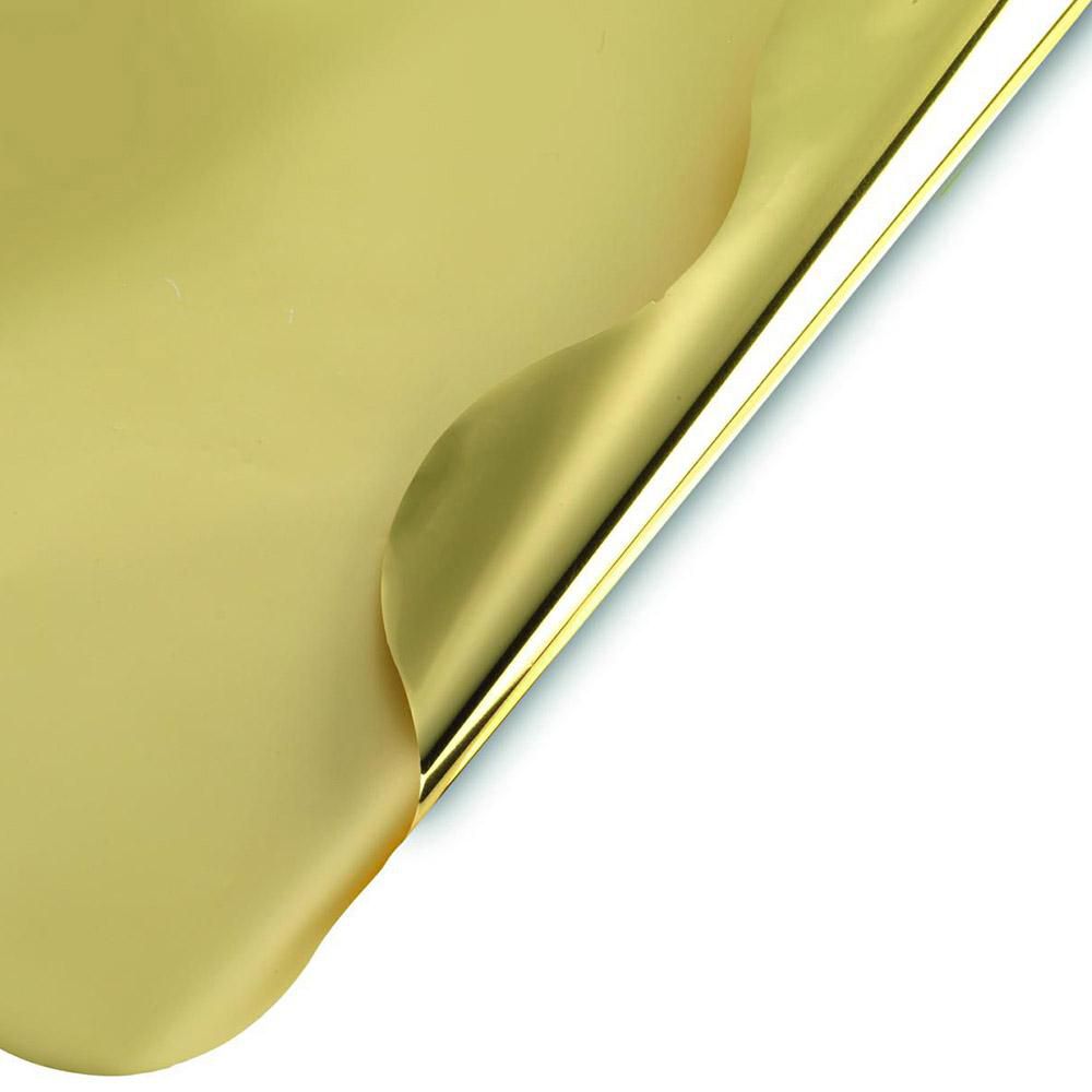 SOTTOVASI BICOLOR METALD.60 CM PZ.50 ORO LUCIDO/OPACO