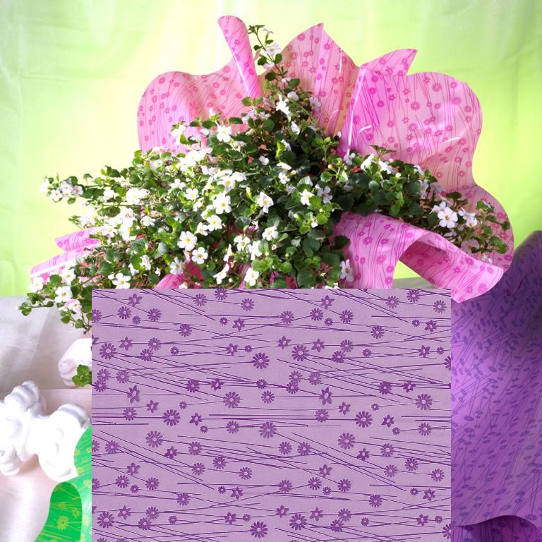 SOTTOVASI LITTLE FLOWERD.90 CM PZ.50 LILLA