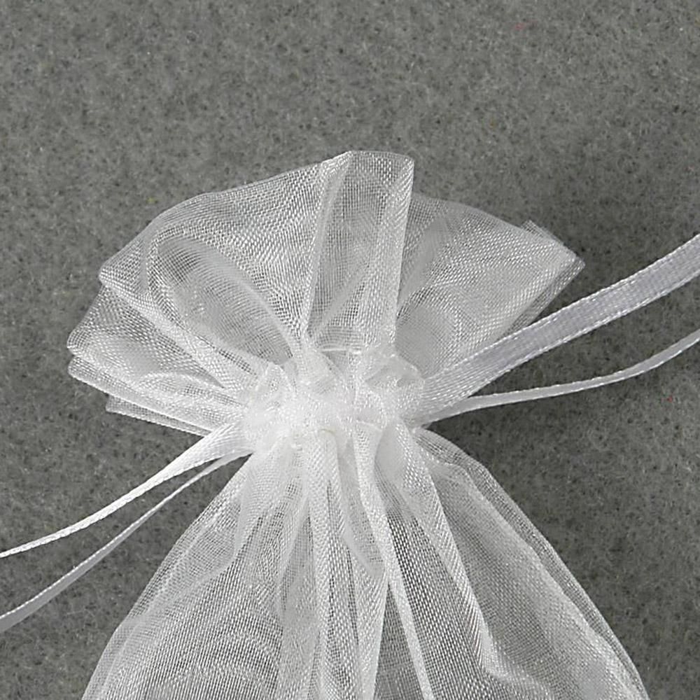 BUSTE ORGANZA MILLY C/LACCIO PZ20 9X12 BIANCO