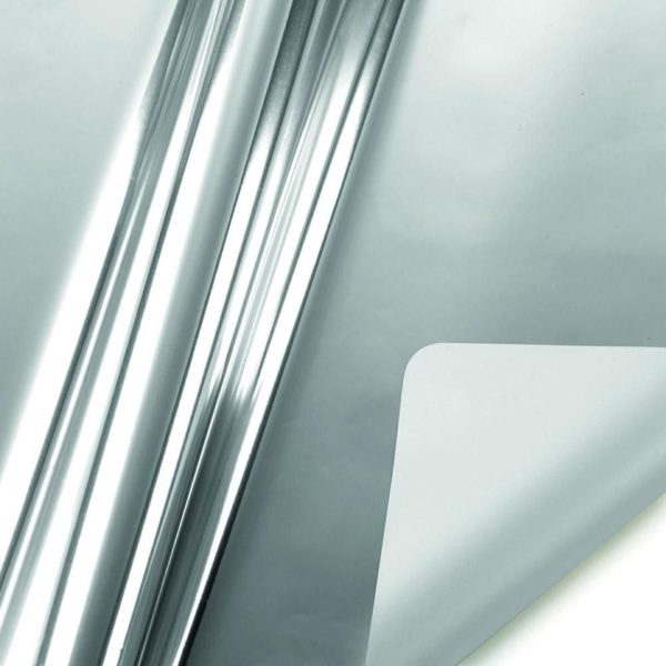 BOBINA PPL -BICOLOR METAL- CM 100X25 MT ARGENTO LUCIDO/OPACO BOBINA PPL -BICOLOR METAL- CM 100X25 MT ARGENTO LUCIDO/OPACO