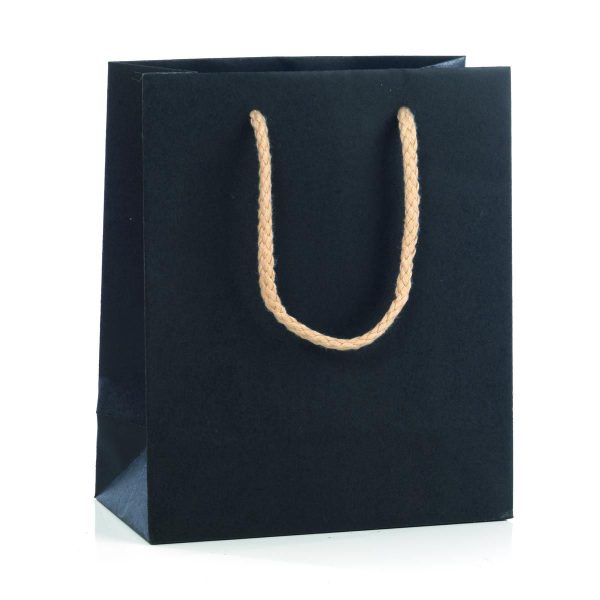 SHOPPERS CARTA MELANGE 16X19X8 CM CONF. PZ.12 NERO SHOPPERS CARTA MELANGE 16X19X8 CM CONF. PZ.12 NERO