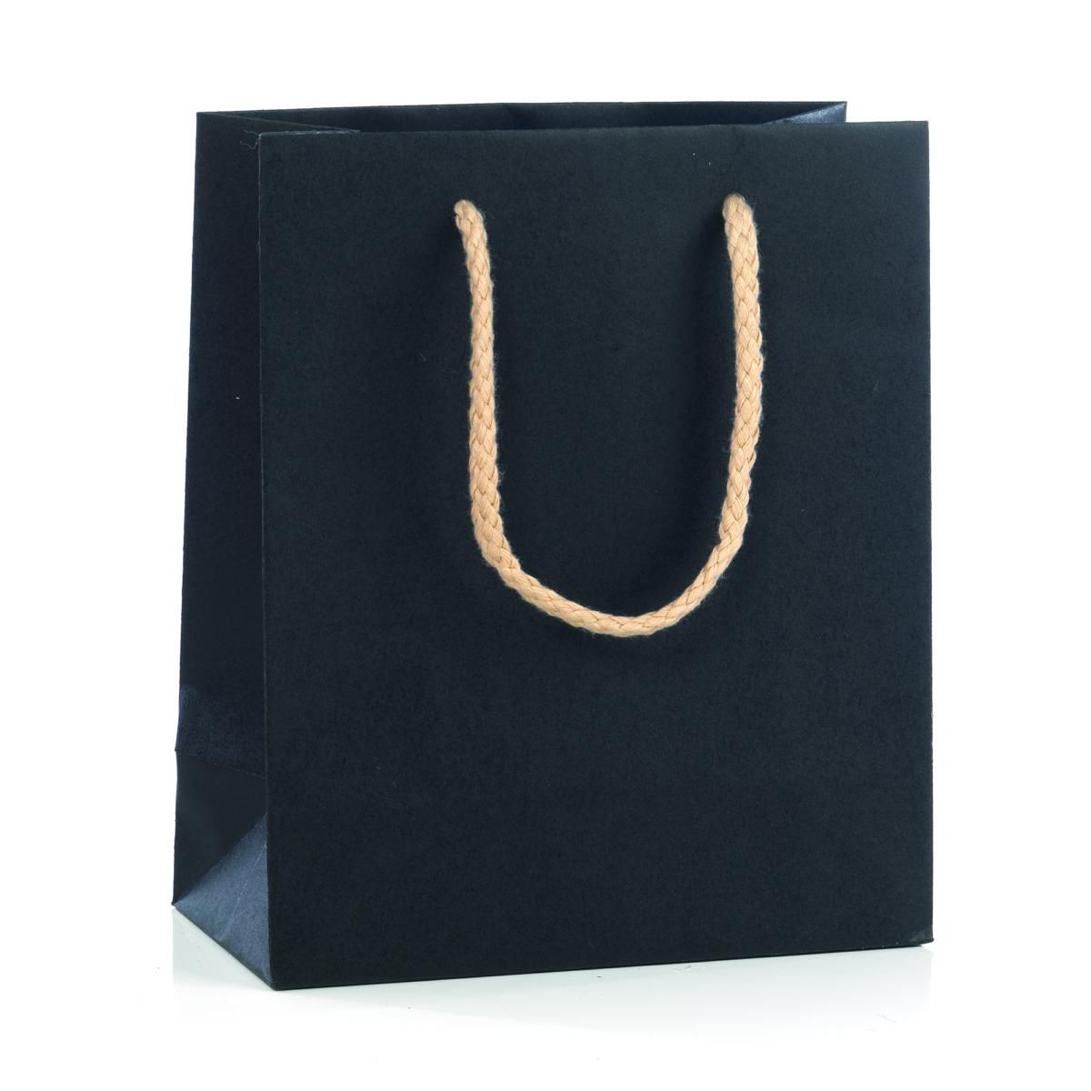 SHOPPERS CARTA MELANGE 16X19X8 CM CONF. PZ.12 NERO SHOPPERS CARTA MELANGE 16X19X8 CM CONF. PZ.12 NERO