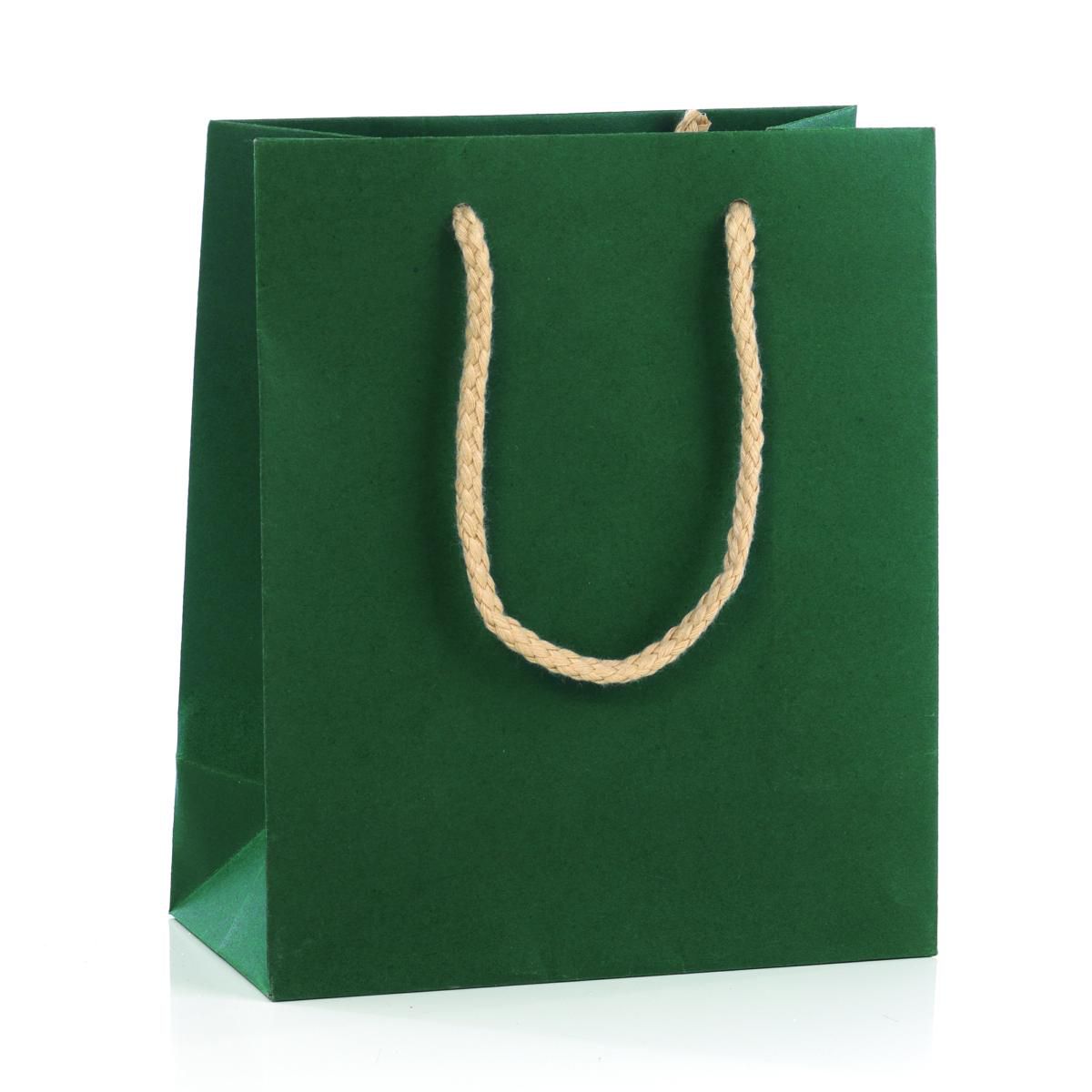SHOPPERS CARTA MELANGE 16X19X8 CM CONF. PZ.12 VERDE SHOPPERS CARTA MELANGE 16X19X8 CM CONF. PZ.12 VERDE