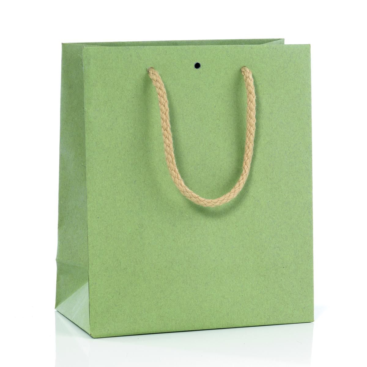 SHOPPERS CARTA MELANGE 16X19X8 CM CONF. PZ.12 VERDE SALVIA SHOPPERS CARTA MELANGE 16X19X8 CM CONF. PZ.12 VERDE SALVIA
