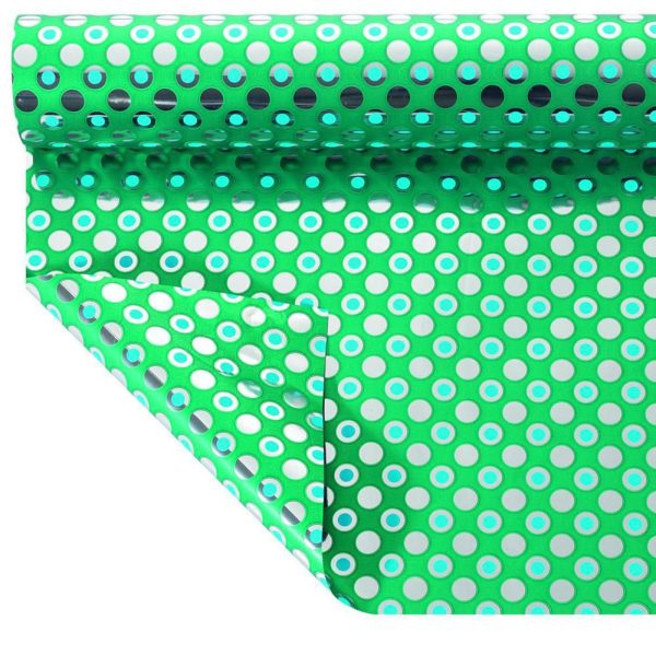 BOBINA PPL -BUBBLES METAL- CM 100X25 MT 35MY VERDE-14 BOBINA PPL -BUBBLES METAL- CM 100X25 MT 35MY VERDE-14