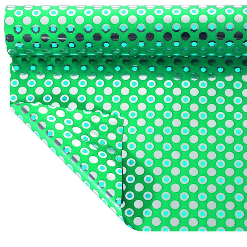 BOBINA PPL -BUBBLES METAL- CM 100X25 MT 35MY VERDE-14 BOBINA PPL -BUBBLES METAL- CM 100X25 MT 35MY VERDE-14