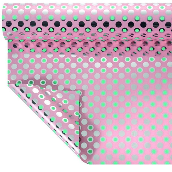 BOBINA PPL -BUBBLES METAL- CM 100X25 MT 35MY ROSA-17