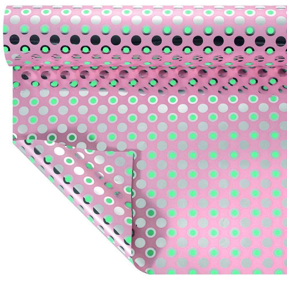 BOBINA PPL -BUBBLES METAL- CM 100X25 MT 35MY ROSA-17 BOBINA PPL -BUBBLES METAL- CM 100X25 MT 35MY ROSA-17