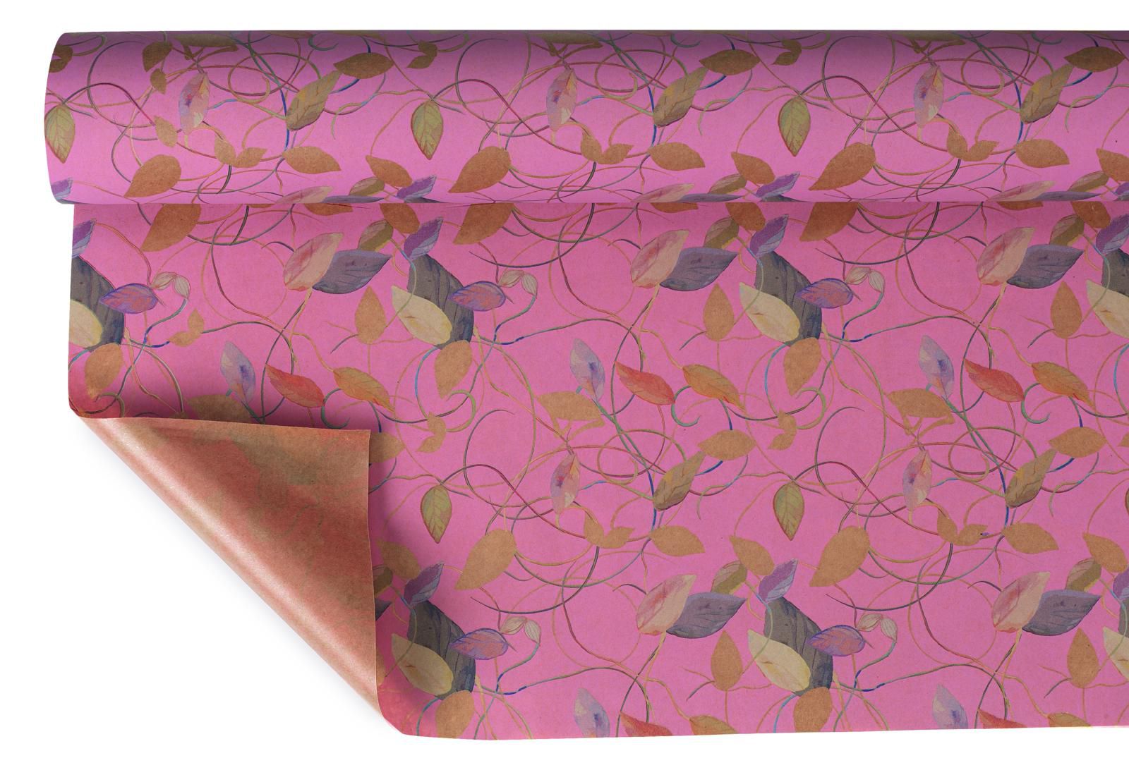 BOBINA CARTA POLITENATA-CAMELIA- CM 100X25 CM CICLAMO