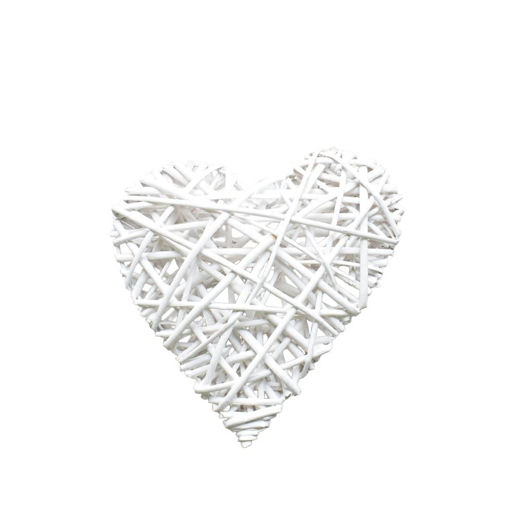 CUORE VIMINI 15 CM D/APPENDERE BIANCO CUORE VIMINI 15 CM D/APPENDERE BIANCO