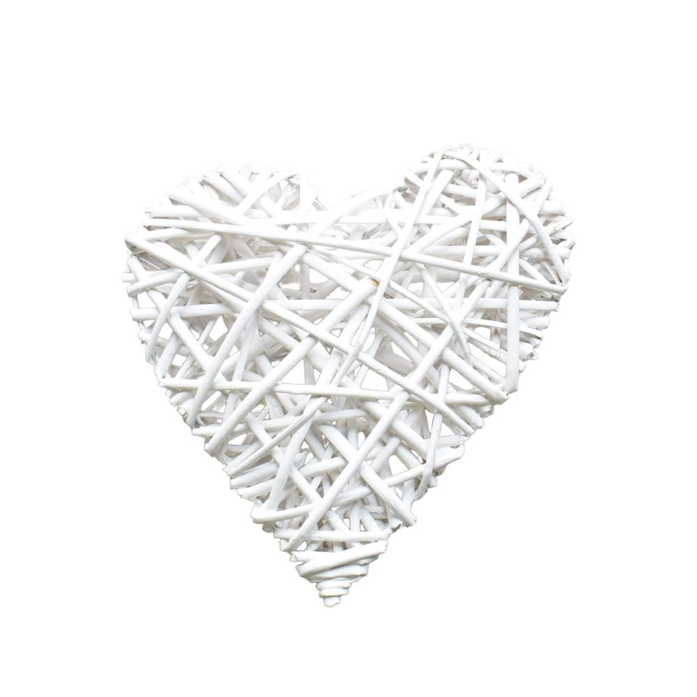 CUORE VIMINI 20 CM D/APPENDERE BIANCO CUORE VIMINI 20 CM D/APPENDERE BIANCO