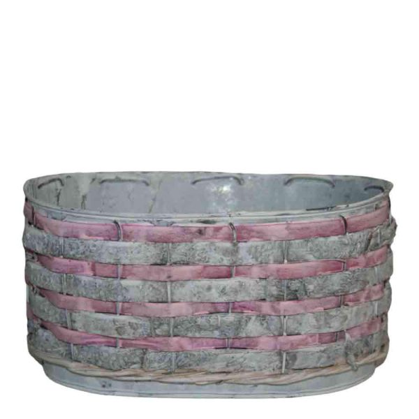 SET 3 CESTI OVALI 26X17,5X13 22X13,5X12,5 19X11,5X10 CICLAMO